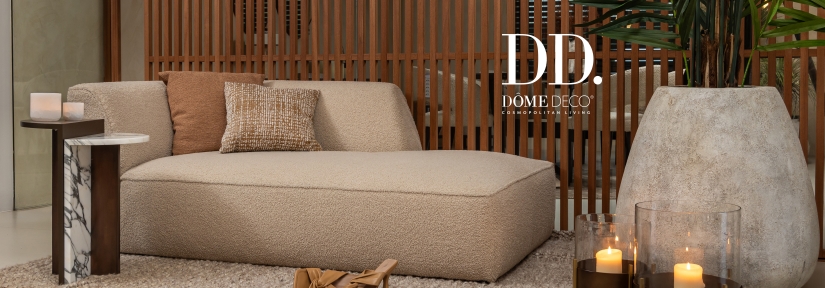 DÔME DECO – Sofa und Chaise Longue in attraktiven Stoffen